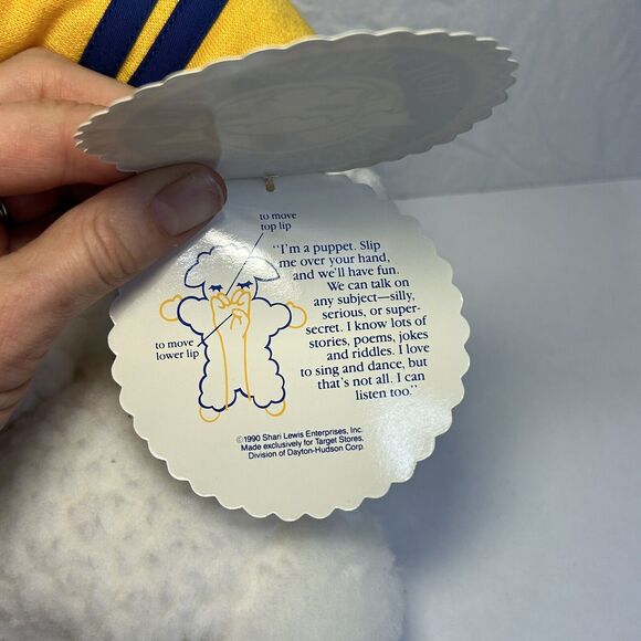 Super Bowl XXVI Minnesota 1991 Lamb Chop 19" Hand Puppet - Picture 3 of 10
